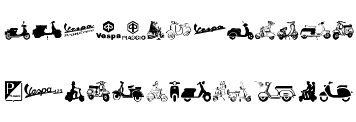 Vespa Font LOWERCASE