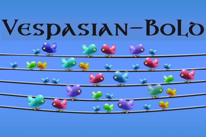 Vespasian-Bold Polices examples