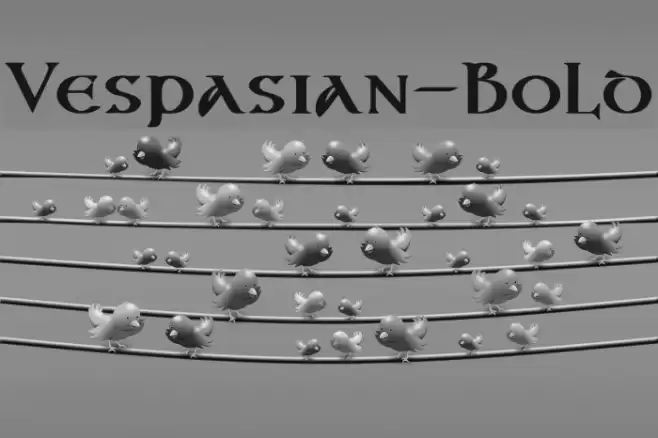 Vespasian-Bold Polices examples