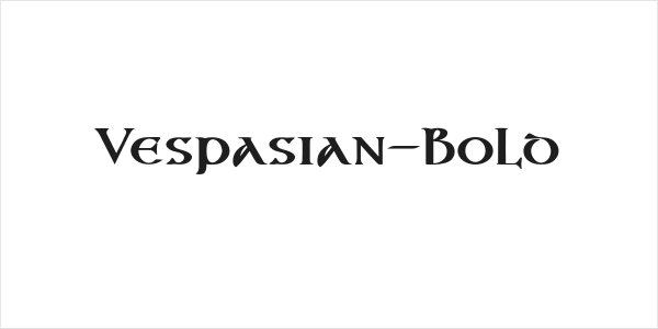 Vespasian-Bold Logo