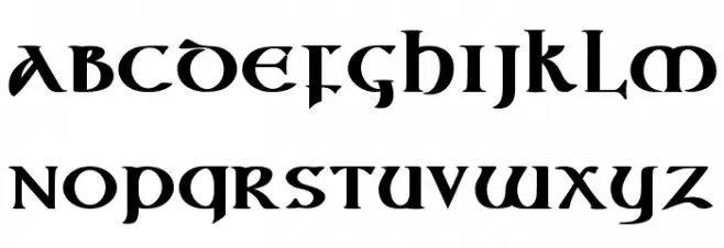 Vespasian-Bold Schriftart Kleinbuchstaben