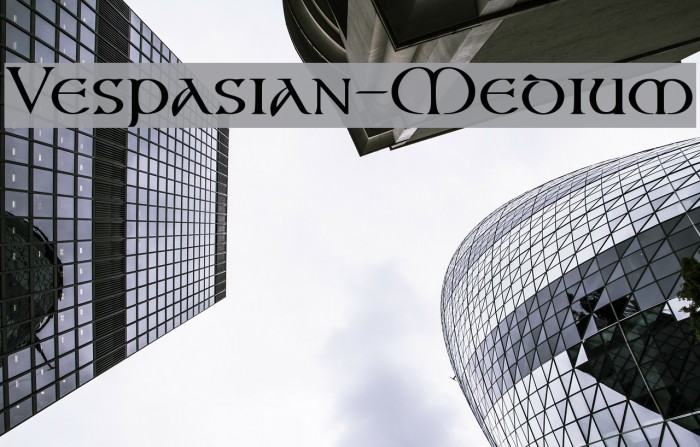 Vespasian-Medium Font examples