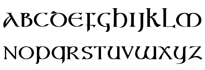 Vespasian-Medium Font LOWERCASE