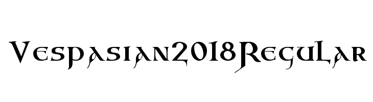 Vespasian2018 Regular  免费字体下载