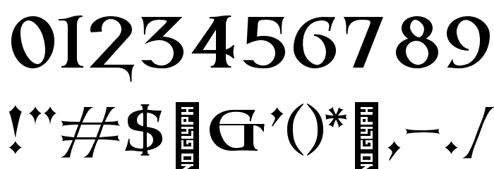 Vespasian2018 Regular Font Alte caractere