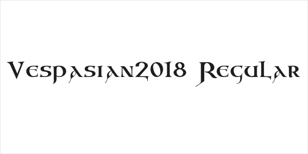 Vespasian2018 Regular Logo