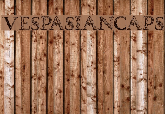 VespasianCaps Font examples