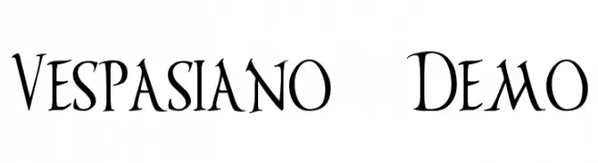 Vespasiano Demo  Fuentes Gratis Descargar