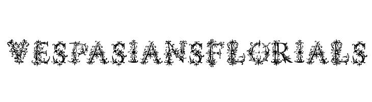 VespasiansFlorials Font