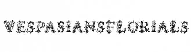 VespasiansFlorials  Free Fonts Download