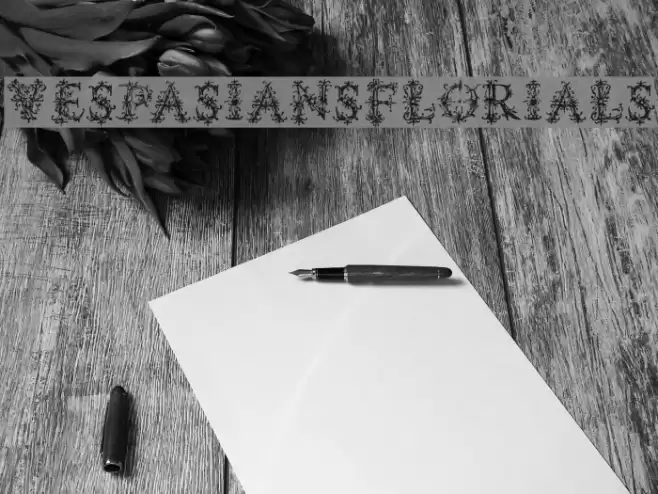 VespasiansFlorials خط examples