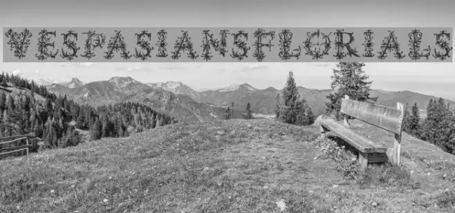 VespasiansFlorials خط examples