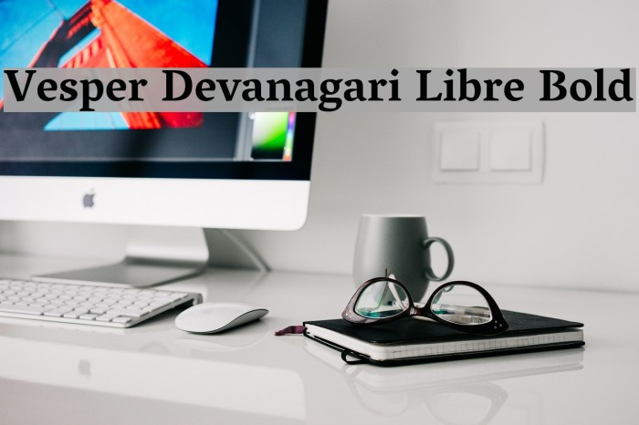 Vesper Devanagari Libre Bold Font examples