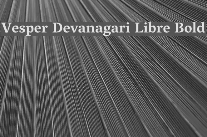 Vesper Devanagari Libre Bold Fuentes examples