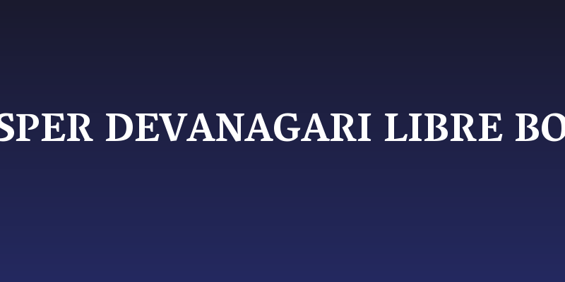 Vesper Devanagari Libre Bold Social Header