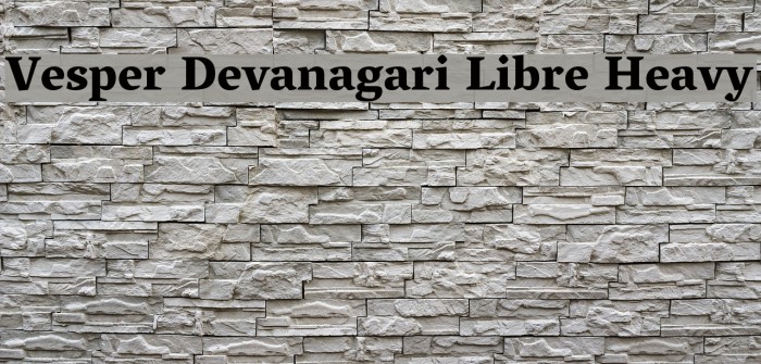 Vesper Devanagari Libre Heavy Font examples