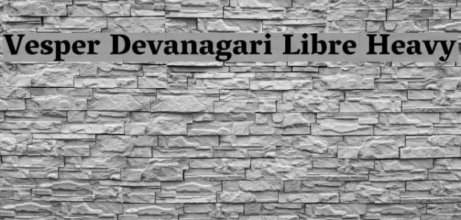 Vesper Devanagari Libre Heavy Polices examples