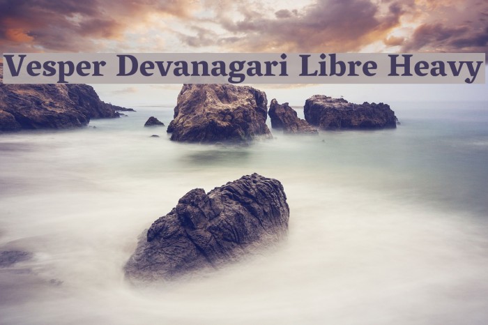 Vesper Devanagari Libre Heavy Font examples