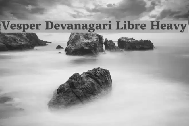 Vesper Devanagari Libre Heavy Polices examples