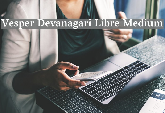 Vesper Devanagari Libre Medium Font examples