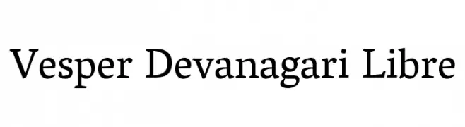 Vesper Devanagari Libre  नि: शुल्क फ़ॉन्ट्स डाउनलोड