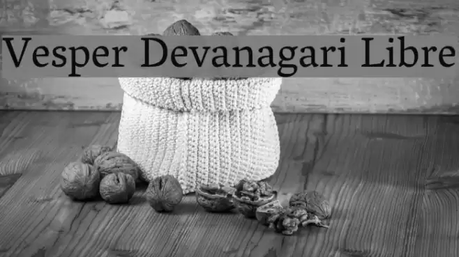 Vesper Devanagari Libre Schriftart examples