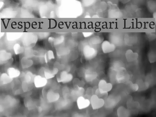 Vesper Devanagari Libre Schriftart examples