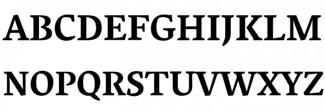 Vesper Libre Bold Шрифта ВЕРХНИЙ