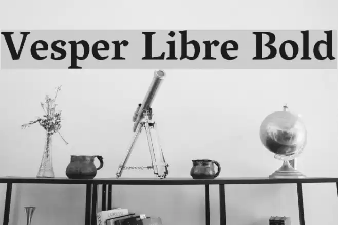 Vesper Libre Bold examples