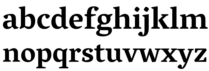 Vesper Libre Bold Font LOWERCASE