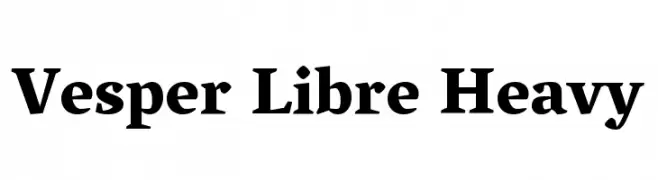 Vesper Libre Heavy  免费字体下载