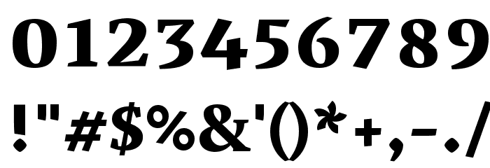 Vesper Libre Heavy Font OTHER CHARS