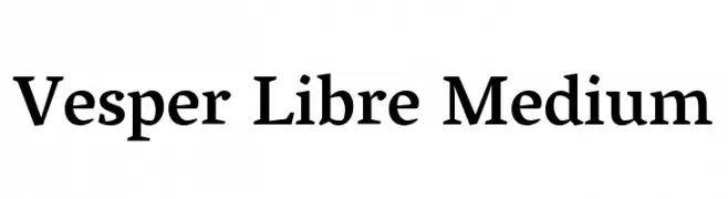 Vesper Libre Medium  Fuentes Gratis Descargar