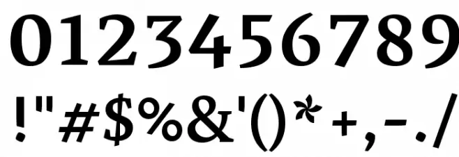 Vesper Libre Medium Font OTHER CHARS