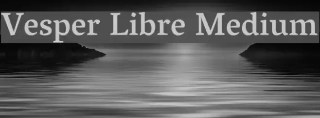 Vesper Libre Medium Font examples