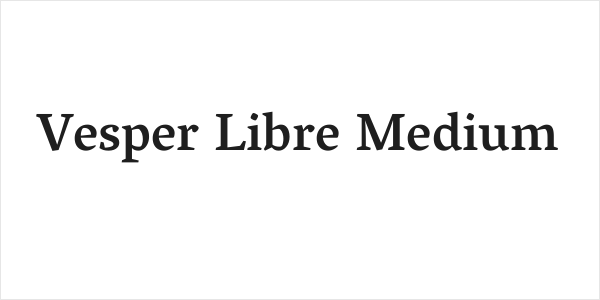 Vesper Libre Medium Logo