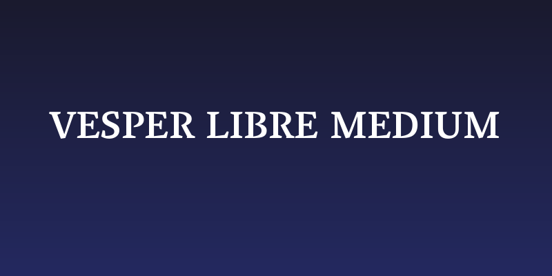 Vesper Libre Medium Social Header