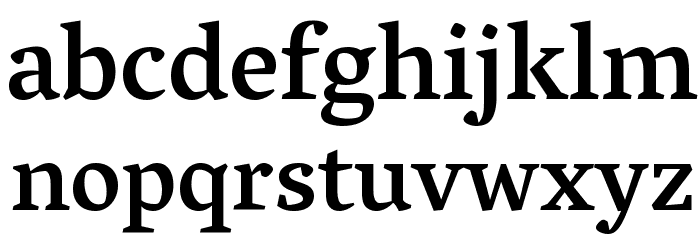 Vesper Libre Medium Font LOWERCASE