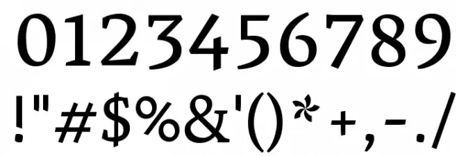 Vesper Libre Font OTHER CHARS