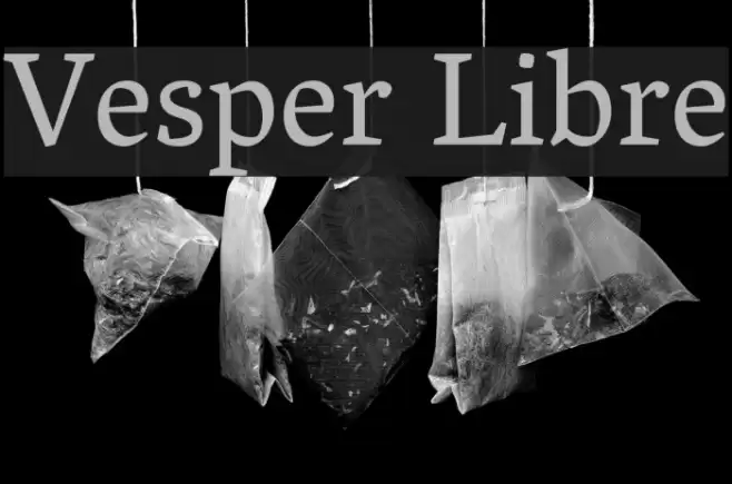Vesper Libre Font examples