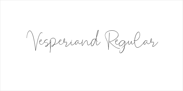 Vesperiand Regular Logo
