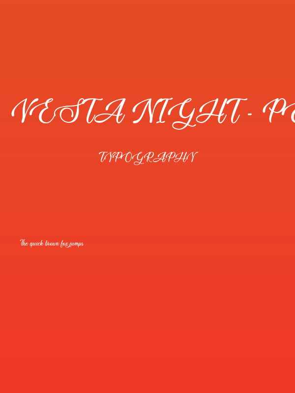 Vesta Night - Personal Use Poster