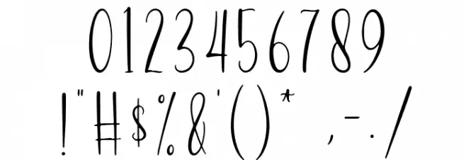 Vestaly フォント その他の文字
