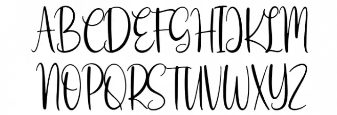 Vestaly フォント 大文字