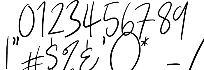 Vesterly Regular Font OTHER CHARS