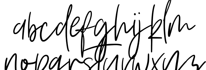 Vesterly Regular Font LOWERCASE
