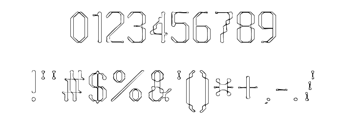 Vestige Font OTHER CHARS