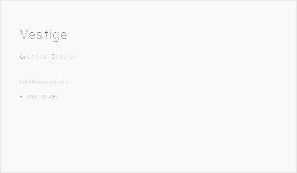 Vestige Business Card
