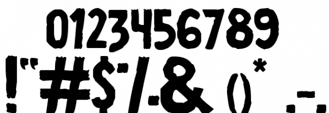 Vestite y Andate! Font OTHER CHARS