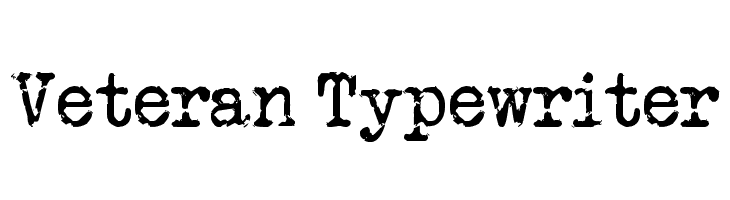 Veteran Typewriter Font